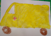 Lade das Bild in den Galerie-Viewer, Postauto Wasserfarbe